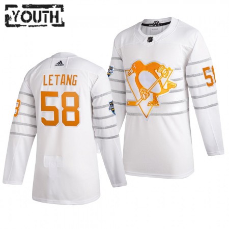 Pittsburgh Penguins Trikot KRIS LETANG 58 Weiß 2020 NHL All-Star Adidas Authentic - Kinder